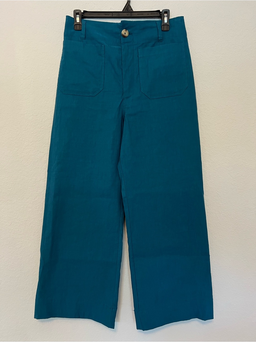 Our bestselling The Colette Cropped Wide-Leg women’s Pants Maeve Teal size 30